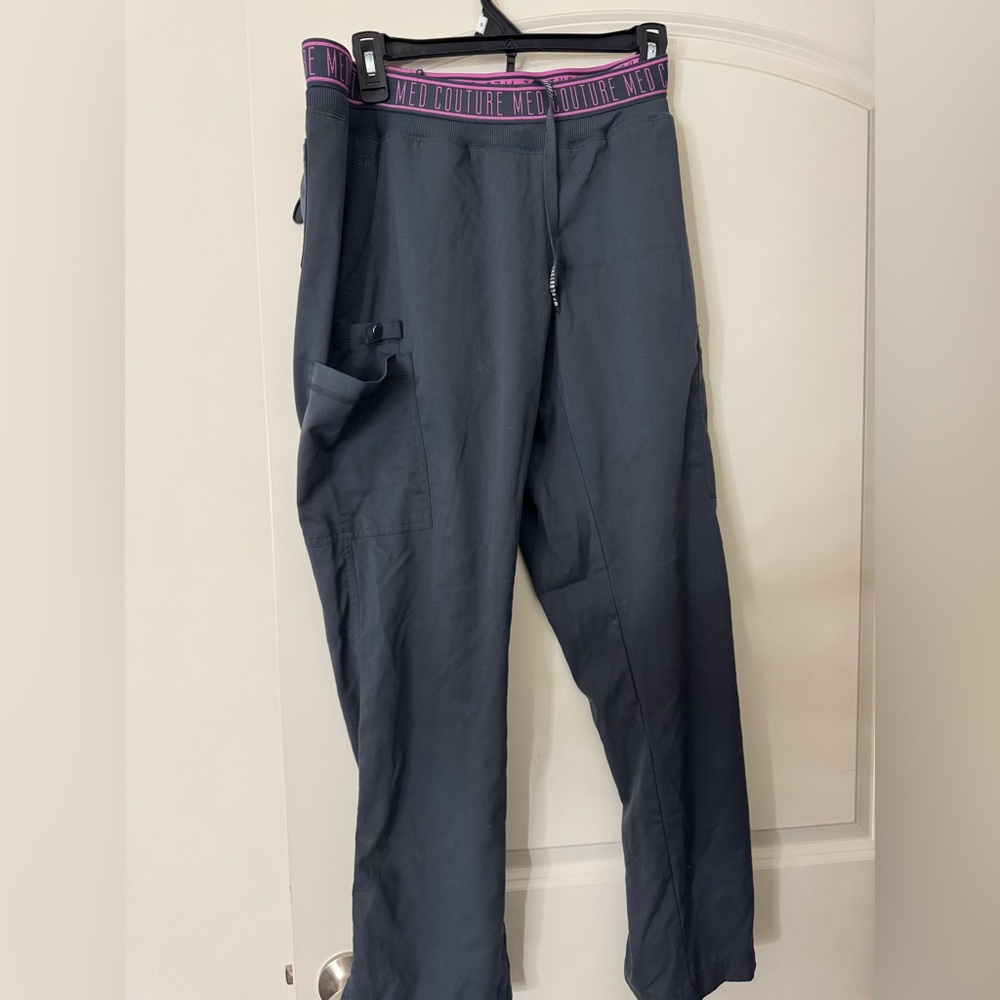 Med couture gray scrub pants